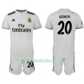 Camisolas de Futebol Real Madrid ASENSIO 20 Criança Equipamento Principal 2018/19 Manga Curta